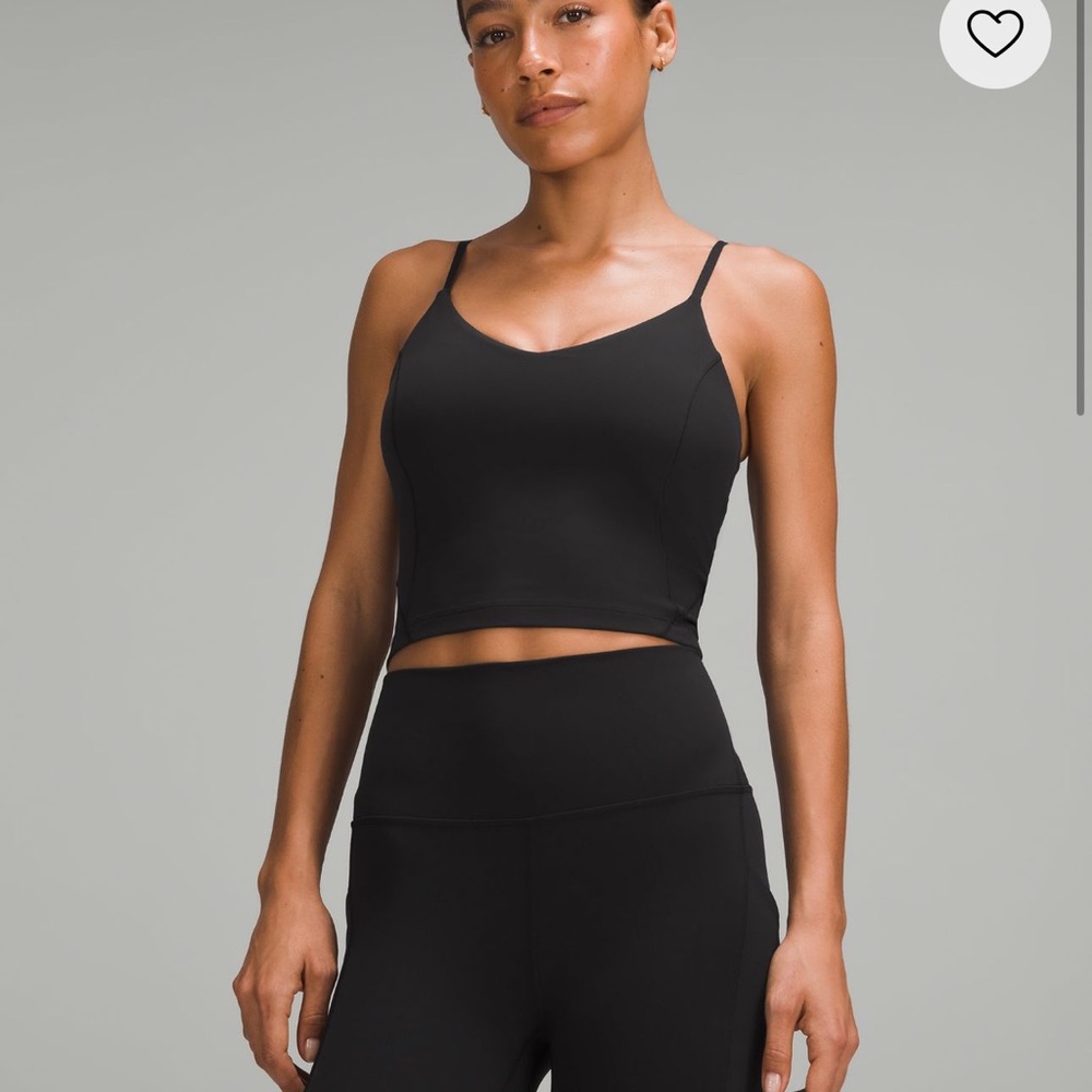 lululemon Align Cropped Cami Tank Top Light Support C/D Cup